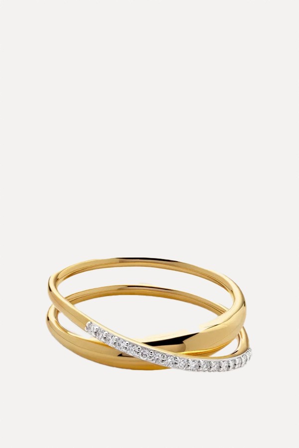 Lab Grown Diamond Nura Wrap Ring from Monica Vinader