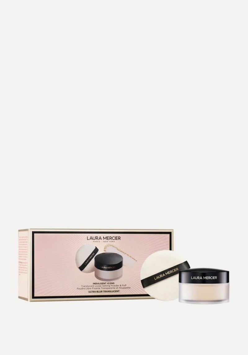 Indulgent Icons Translucent Loose Setting Powder + Puff* 