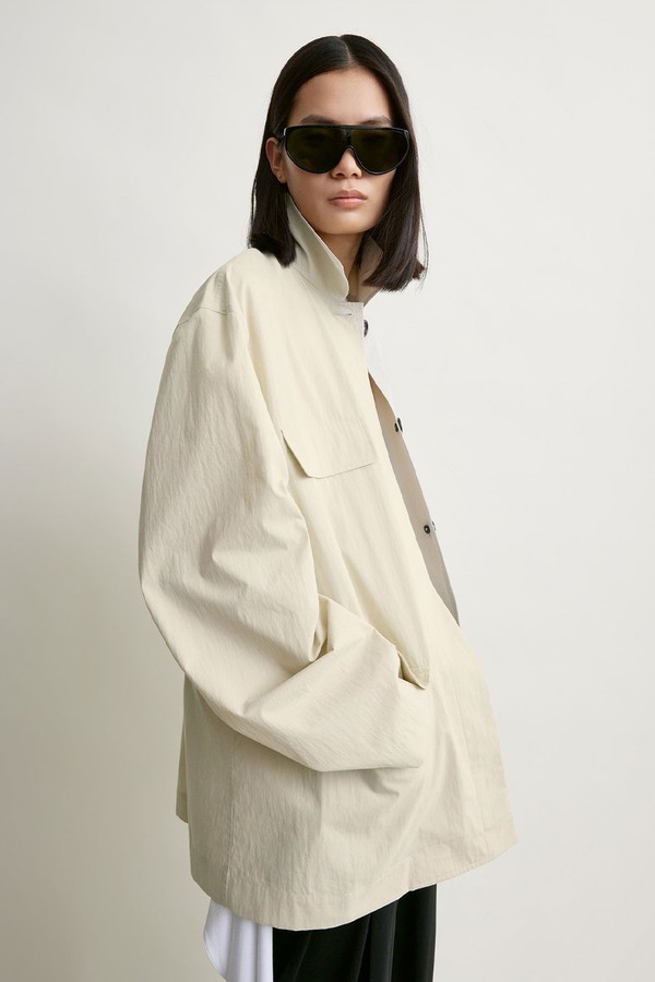 Collared Drawstring Jacket