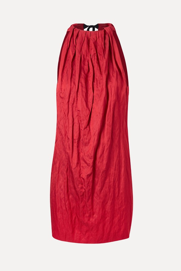  Halter Dress With Bow Detail