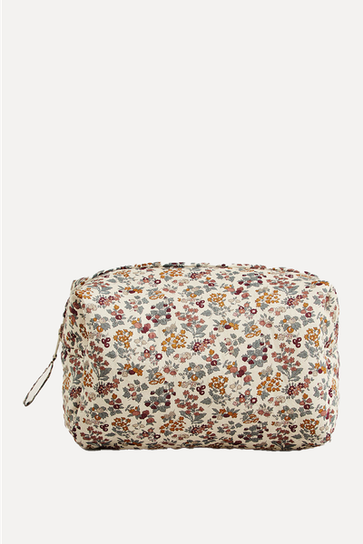 Floral Print Fabric Toiletry Bag from Zara Home