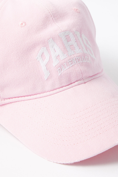 Paris-Embroidered Canvas Baseball Cap from Balenciaga