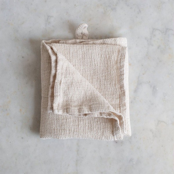 Handmade Waffle Linen Kitchen Towel