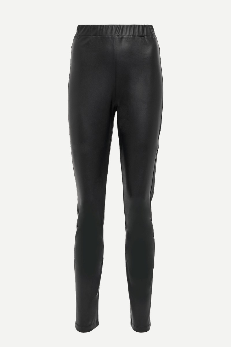 Leisure Ornella Faux Leather Slim Pants from Max Mara