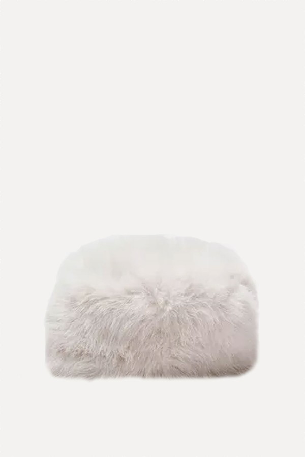 Round Faux Fur Beanie from Stradivarius 