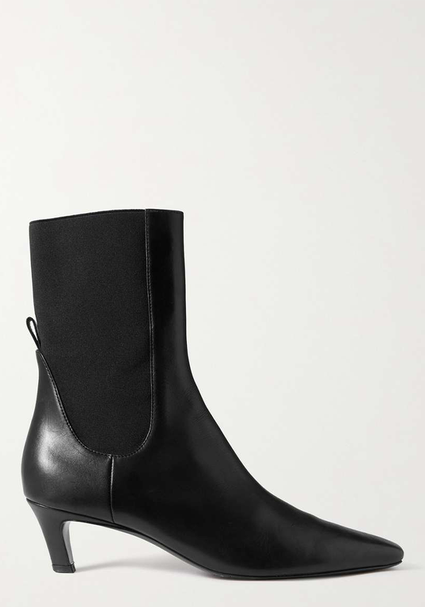 The Mid Heel leather Chelsea boots from Toteme