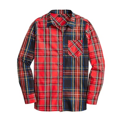 Classic-Fit Boy Shirt In Mixed Stewart Tartan from J Crew