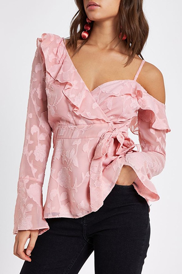 Cold-Shoulder Blouse