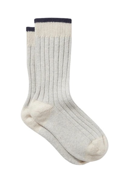 The House Socks Cloud Grey & Navy from Navy Grey