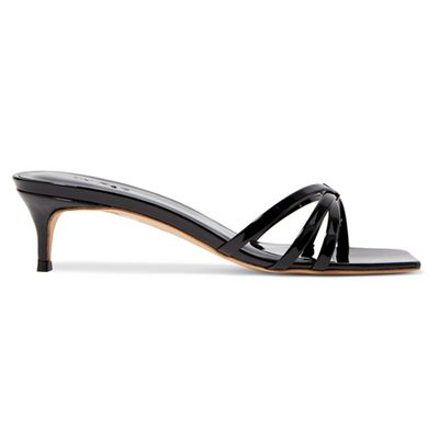 Libra Patent-Leather Mules from By Far