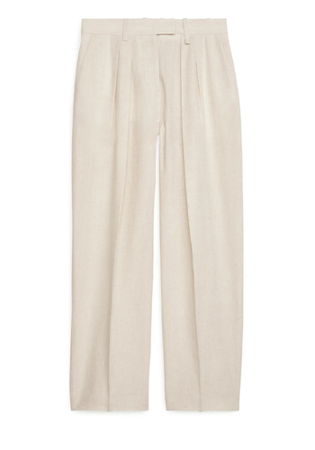 High Waist Linen Trousers from Arket