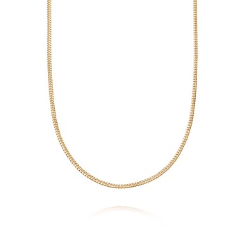 Estée Lalonde Long Flat Snake Chain Necklace