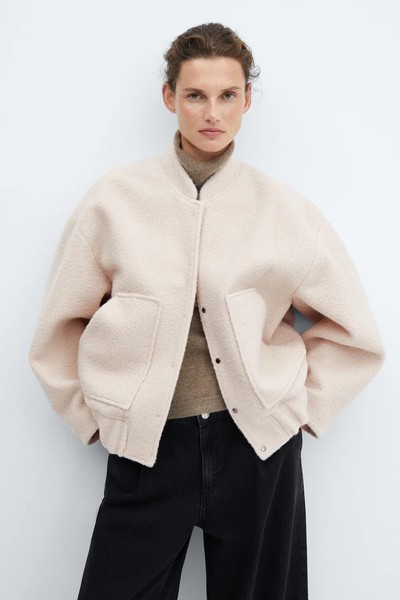 Oversized Bomber Jacket from Mango