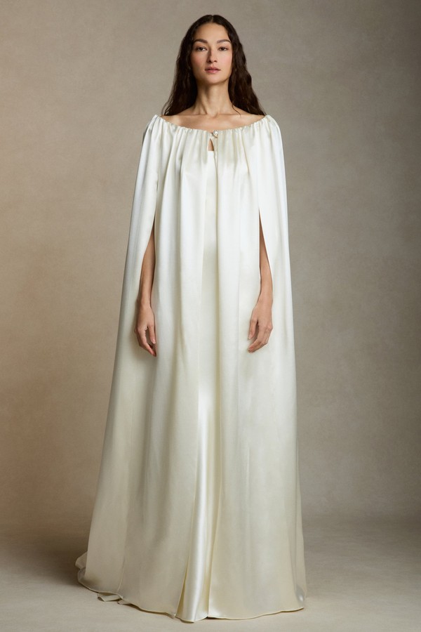 Silk Wool Cape from Danielle Frankel