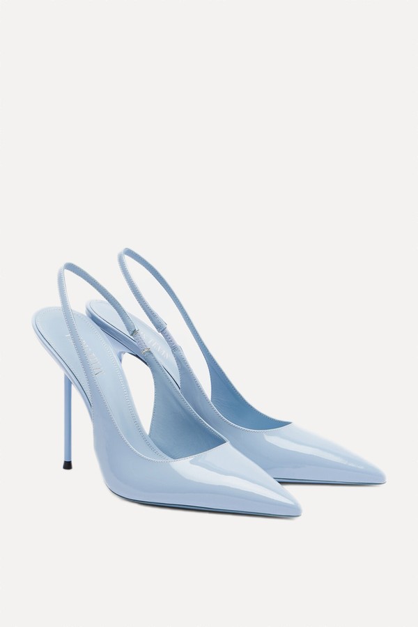 Lidia 105 Patent Leather Slingback Pumps from Paris Texas