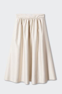 Midi Satin Skirt from Mango