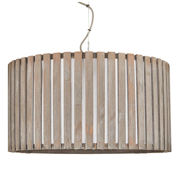 Helston Wooden Slatted Ceiling Light from John Lewis