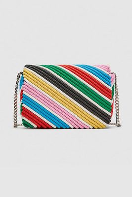 Multicoloured Sequinned Crossbody Bag from Zara