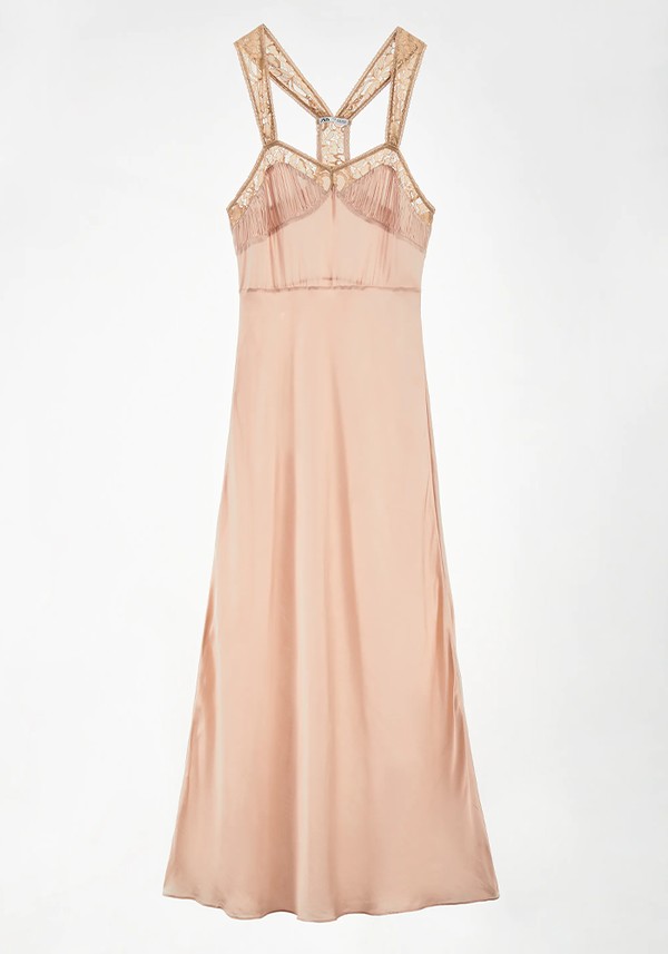 Satin Lace Dress