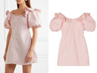Valeria Ruffled Cotton-Twill Mini Dress from Ellery