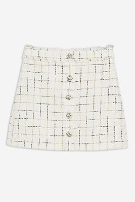 Crystal Trim Mini Skirt from Topshop