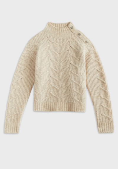 Taliety Chunky Cable Button Detail Sweater