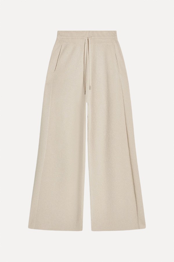 Bouclé Wide Leg Trousers