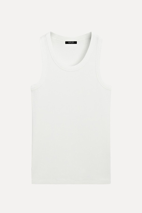Cotton Blend Halter Top from Massimo Dutti