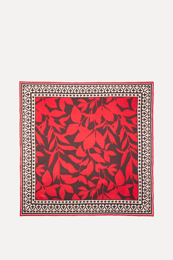 Leaf-Print Scarf from MANGO