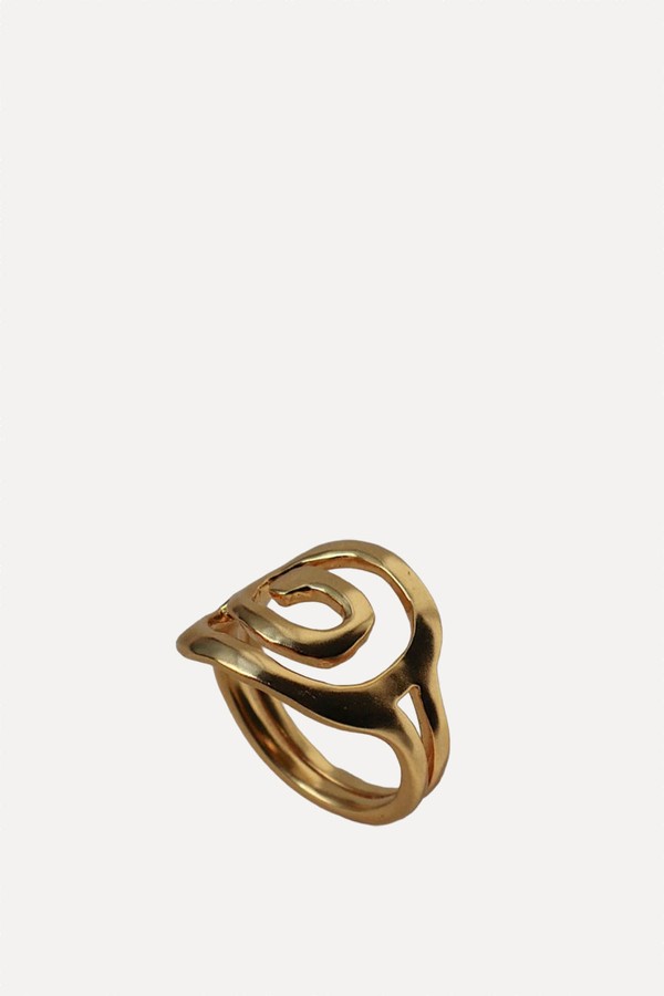 'River' Swirl Ring from Lines & Current