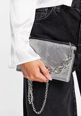 Crossbody Bag With Chain Detail from Stradivarious
