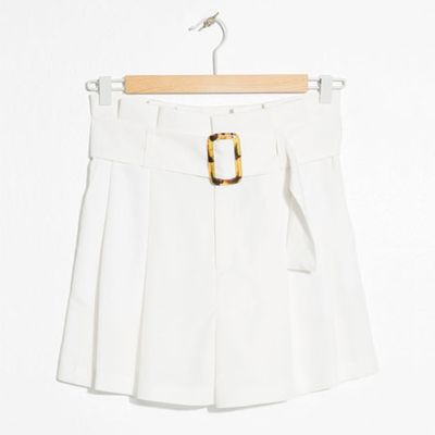 Belted Paperbag Waist Shorts from & Other Stories