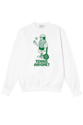 Tennis Anyone? Crewneck Sweatshirt from Rowing Blazers
