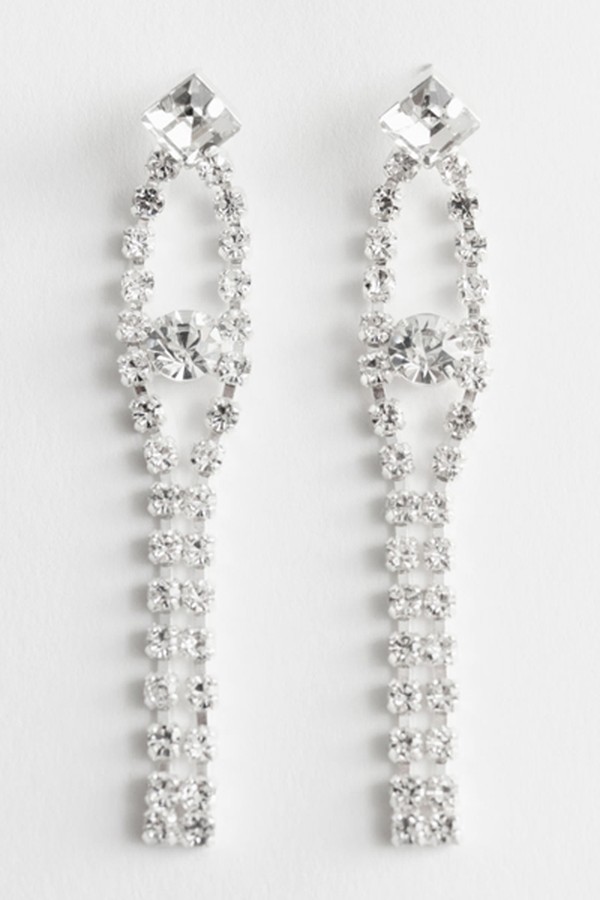 Dangling Diamanté Earrings