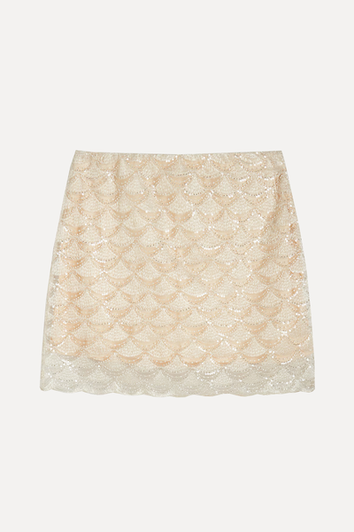 Glittering Mini Skirt from Reserved