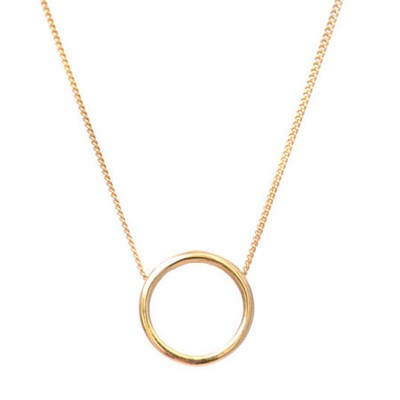 Halo Necklace Gold Vermeil from LeeRenee