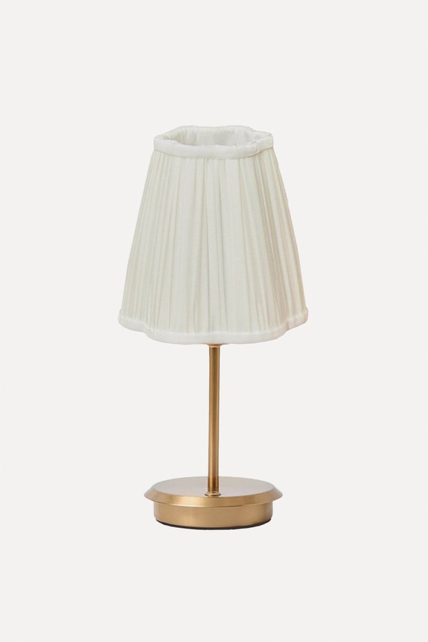 Rechargeable Lamp With Pleated Shade from Mrs Alice