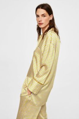 Printed Pyjama-Style Shirt from Mango