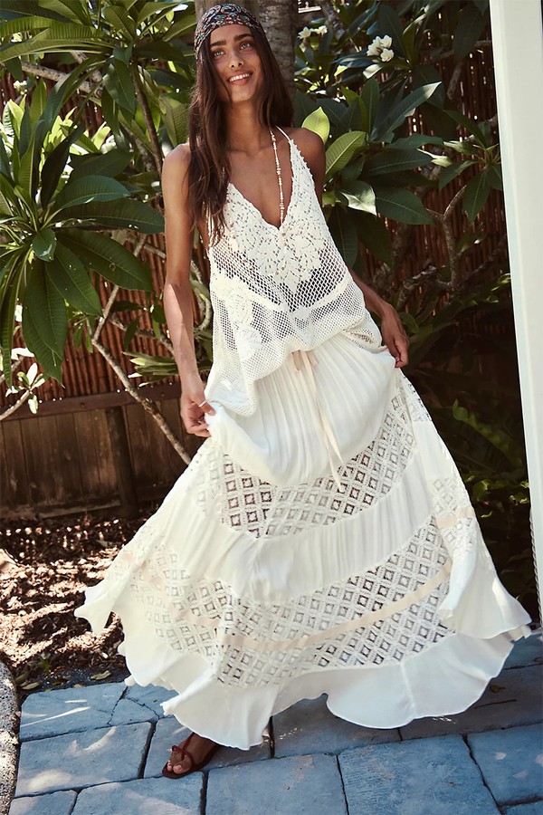 Swept Away Maxi Skirt from Free People