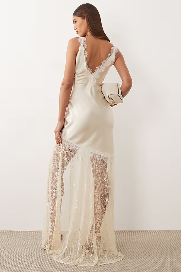 Satin & Lace Dress from ASOS X THE SOURCED COLLECTION