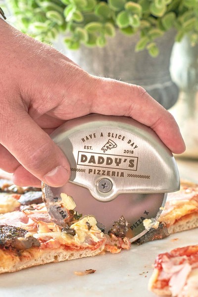 Personalised Stainless Steel Pizza Cutter