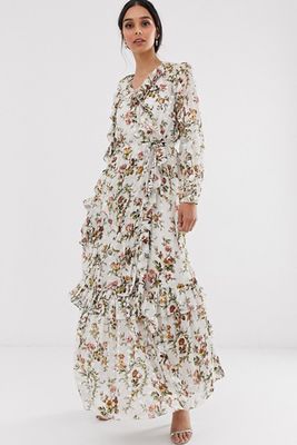 Garland Petal Wrap Gown from Needle & Thread