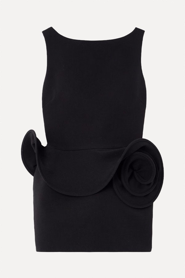 Open-Back Crepe Mini Dress from Magda Butrym