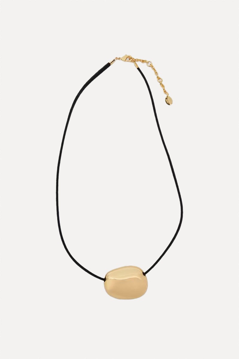 Pebble Pendant Cord Necklace from Hush