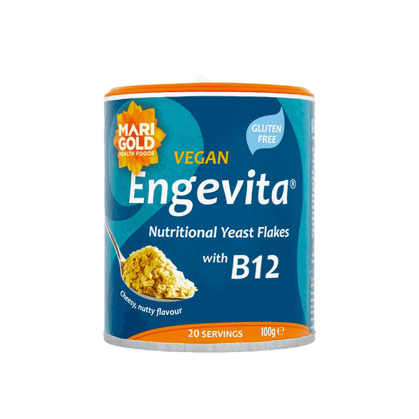 Engevita B12 Nutritional Yeast Flakes from Marigold Health Foods 