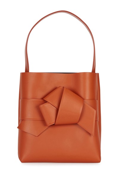 Musubi Burnt Orange Leather Tote from Acne Studios