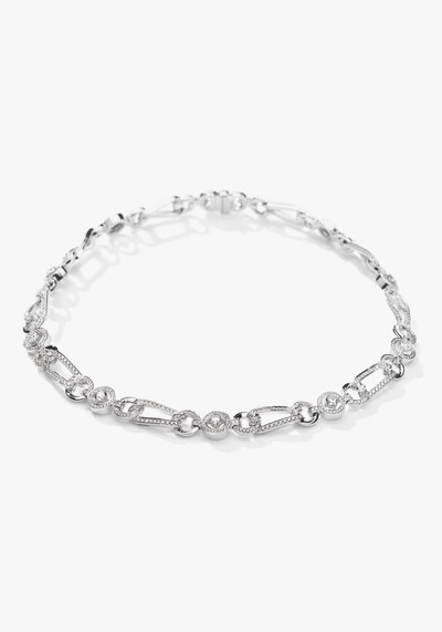 The Knot Open Link White Gold Diamond Collar