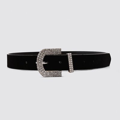 Belt With Bejewelled Buckle from Zara