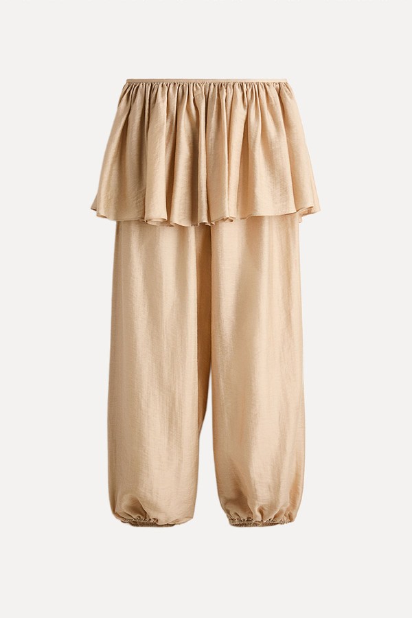 Skirt-Layered Balloon Trousers  from H&M