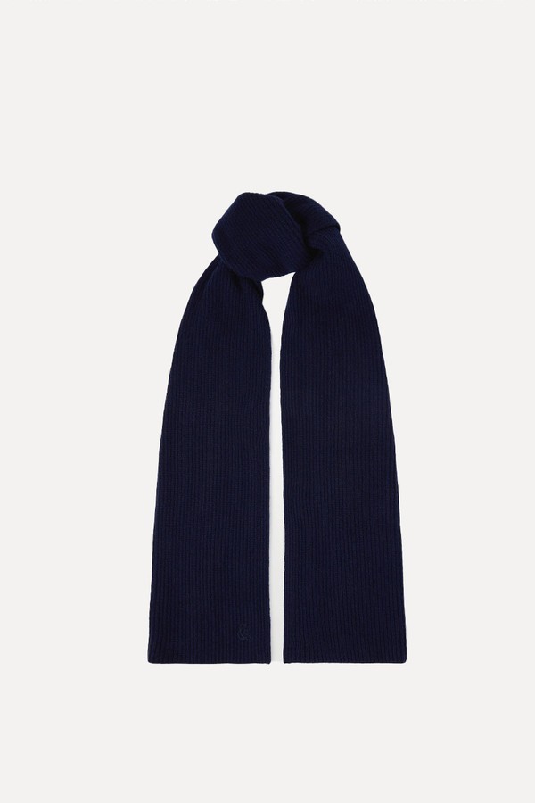 Cashmere Merino Ribbed Scarf from Rise & Fall